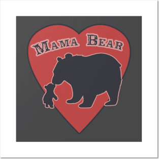 Mama Bear Kisses Posters and Art